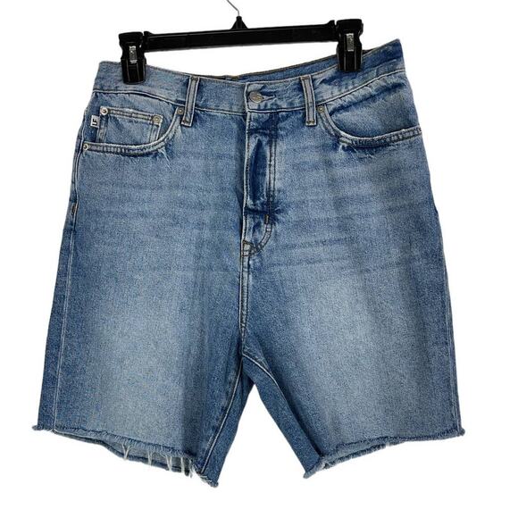 Lovers + Friends shorts blue Devon high rise 90's cut off - Picture 1 of 4